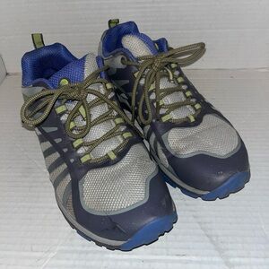Merrell Shoes Womens 9.5 Grey Blue Siren Edge Q2 Minimalist Hiking Run Outdoors